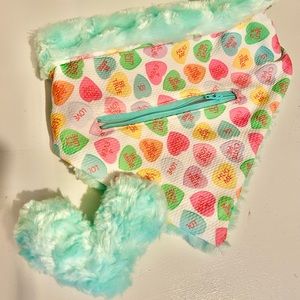 Reversible Valentine dog bandanna